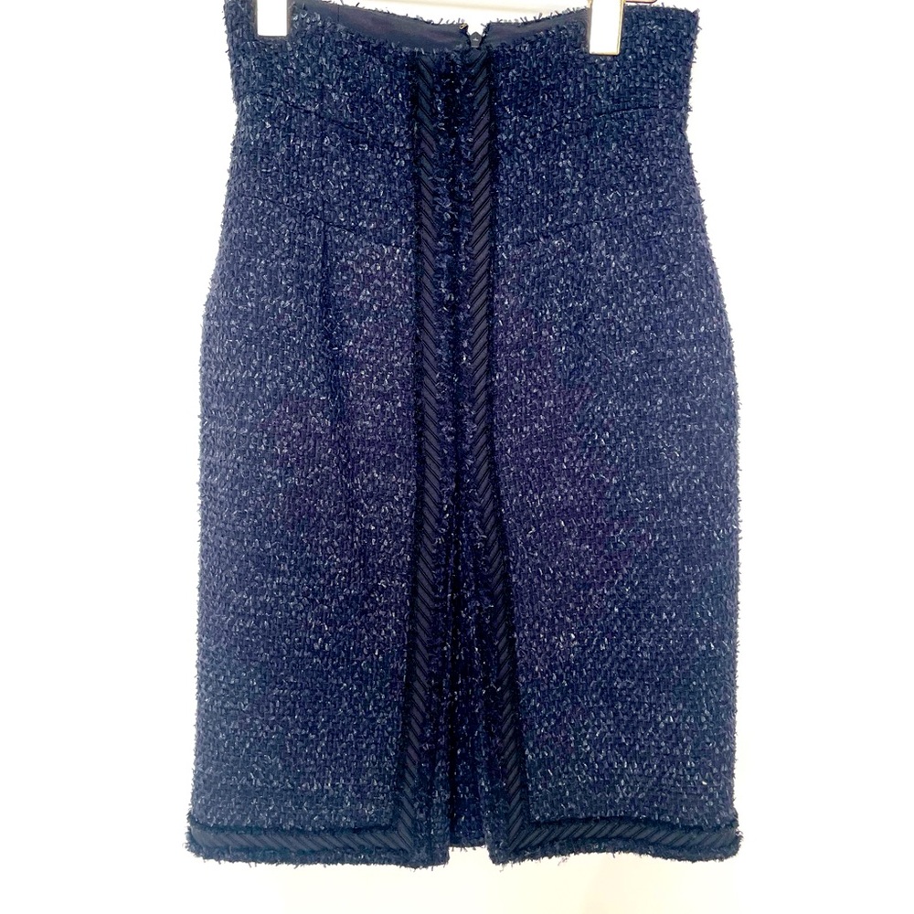 Chanel Sample Boucle Tweed Skirt Size 38